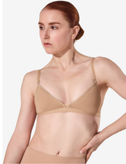 3777W Deep Neck Clear straps Foundations Bra
