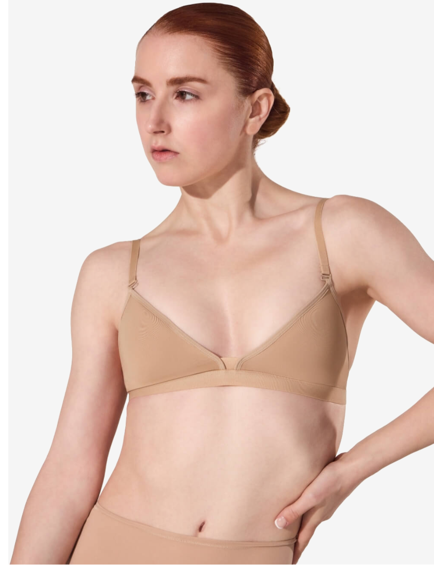 3777W Deep Neck Clear straps Foundations Bra