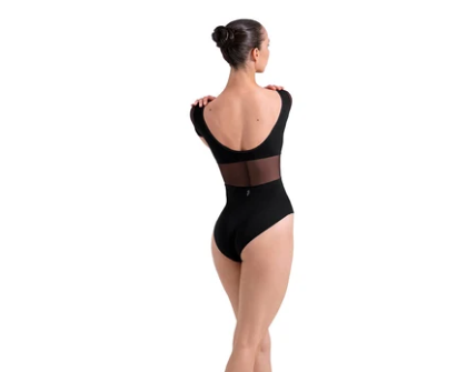 L20011B Opulence Velvet Bind Cap Sleeve Leotard