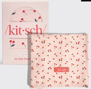 XL Hair Towel Wrap - Cherry Print