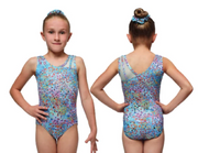 17826 Printed Leotard Adult Small Gymnastics Leotard
