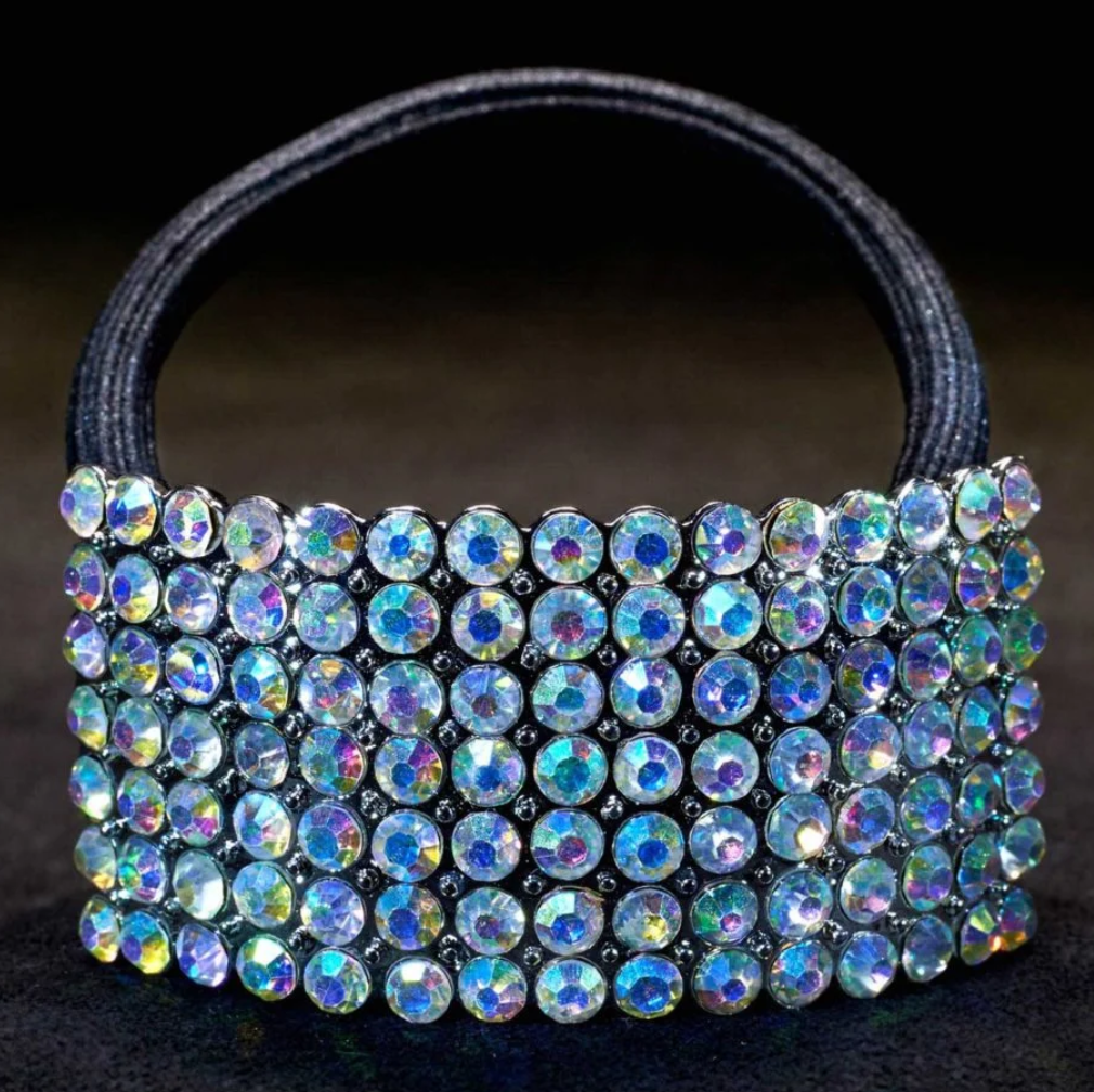 SS0300 Crystal Ponytail Elastic - Regular 63mm x 28mm