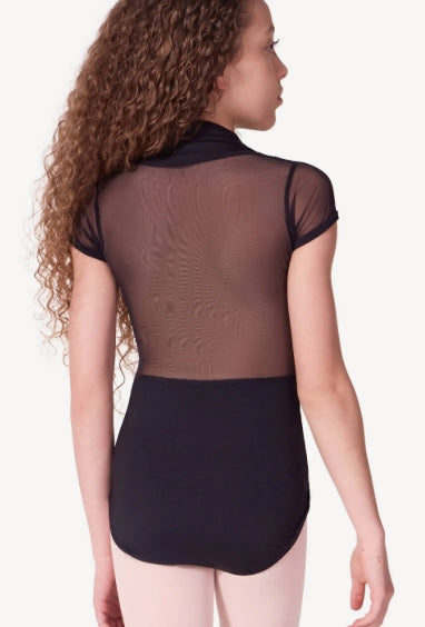 EL108T Capezio Tween Soft Elegance Corset Short Sleeve Leotard