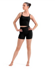 R90013 Normal Rib Waistband Shorts